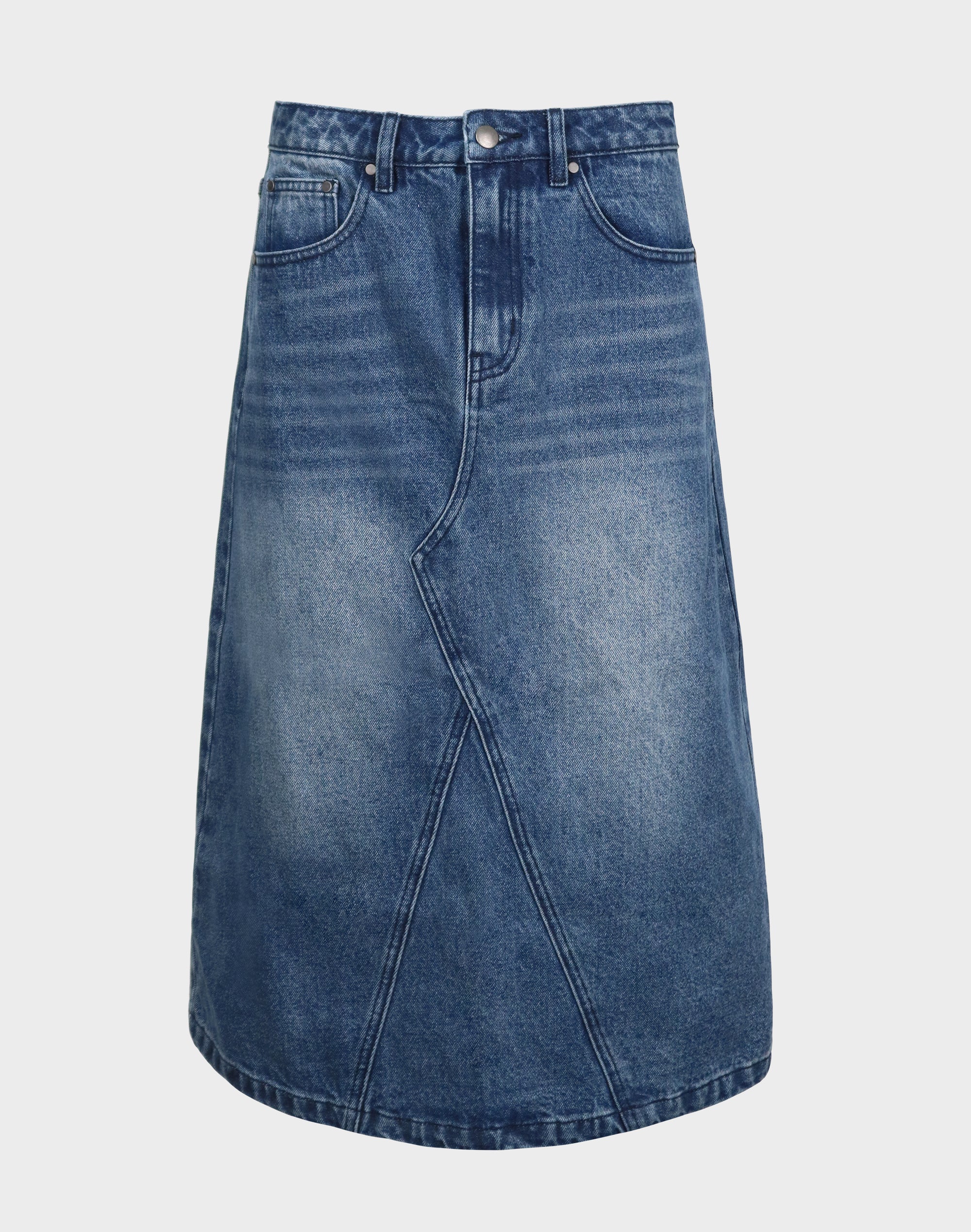 denim a line skirts for women