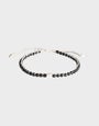 Black Spinel Silver Bracelet