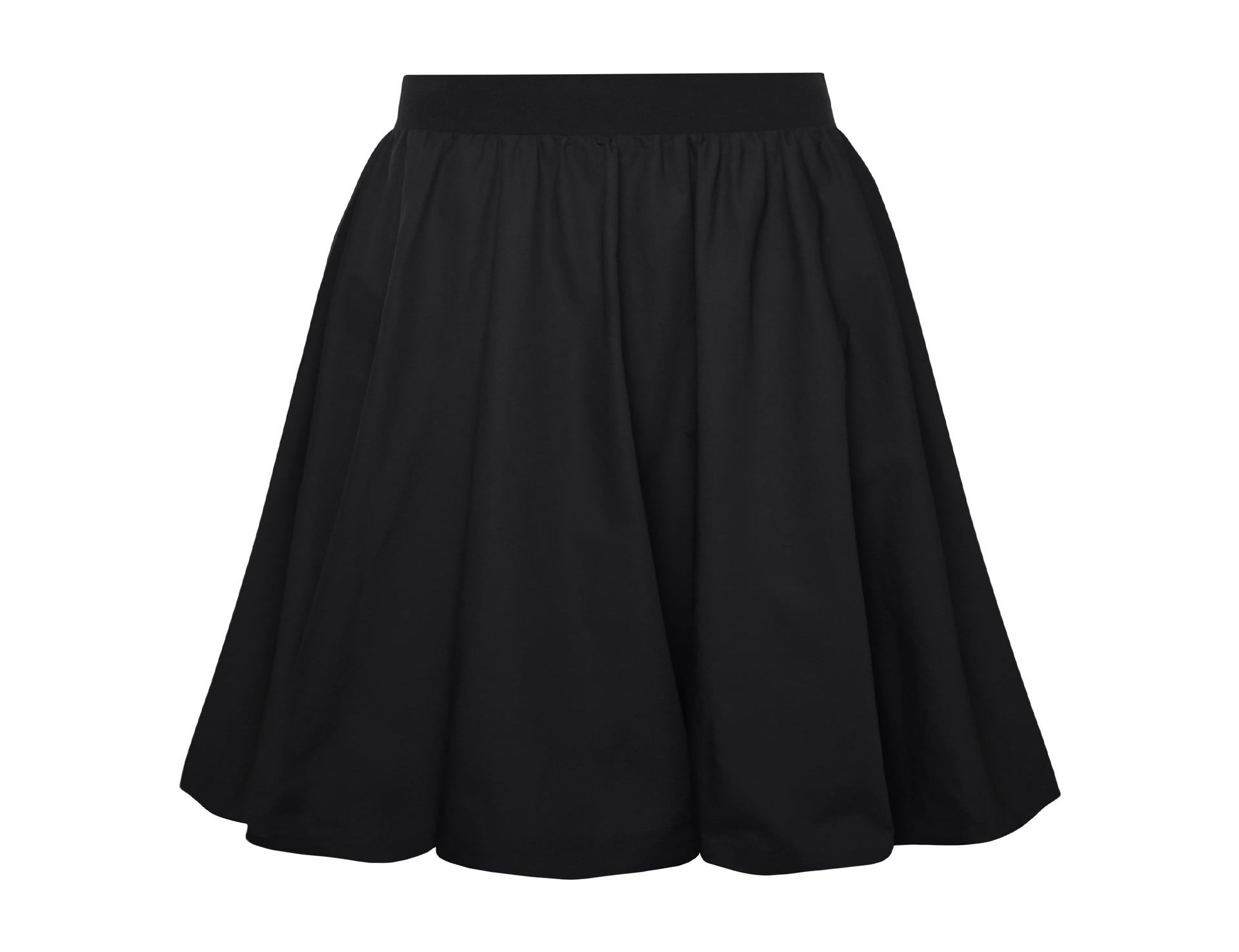 Bubble Hem Midi Skirt