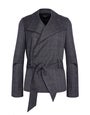 Check Wrap Blazer