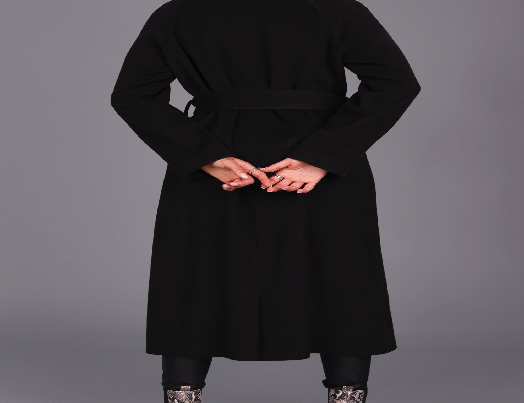 Chief Wool Belted Wrap Coat