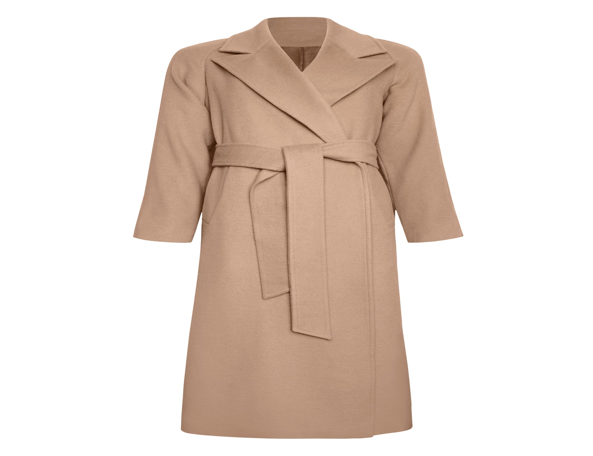 Chief Wool Belted Wrap Coat