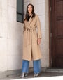 Chief Wool Belted Wrap Coat