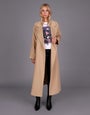 Chief Wool Belted Wrap Coat