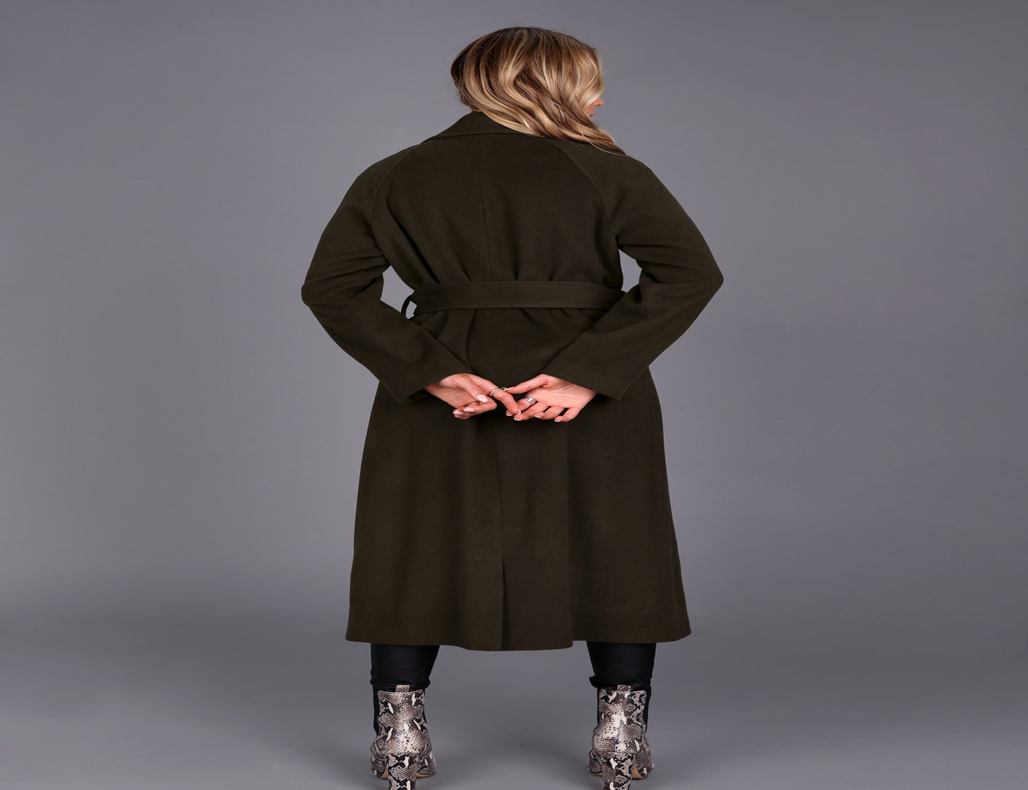 Chief Wool Belted Wrap Coat