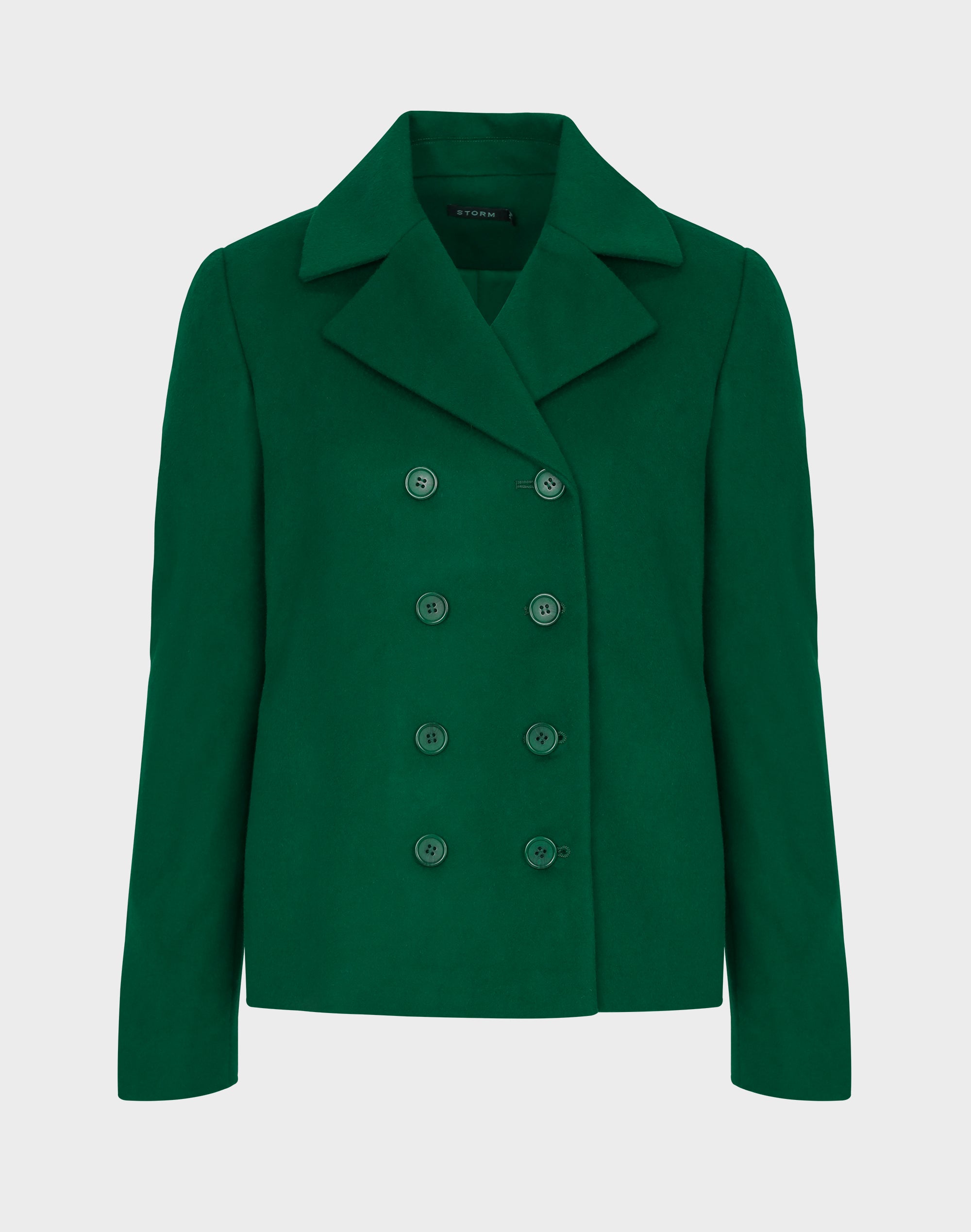 emerald pea coat