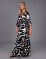 Cove Print Shirred Maxi Dress