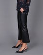 Crop Vegan Leather Pant