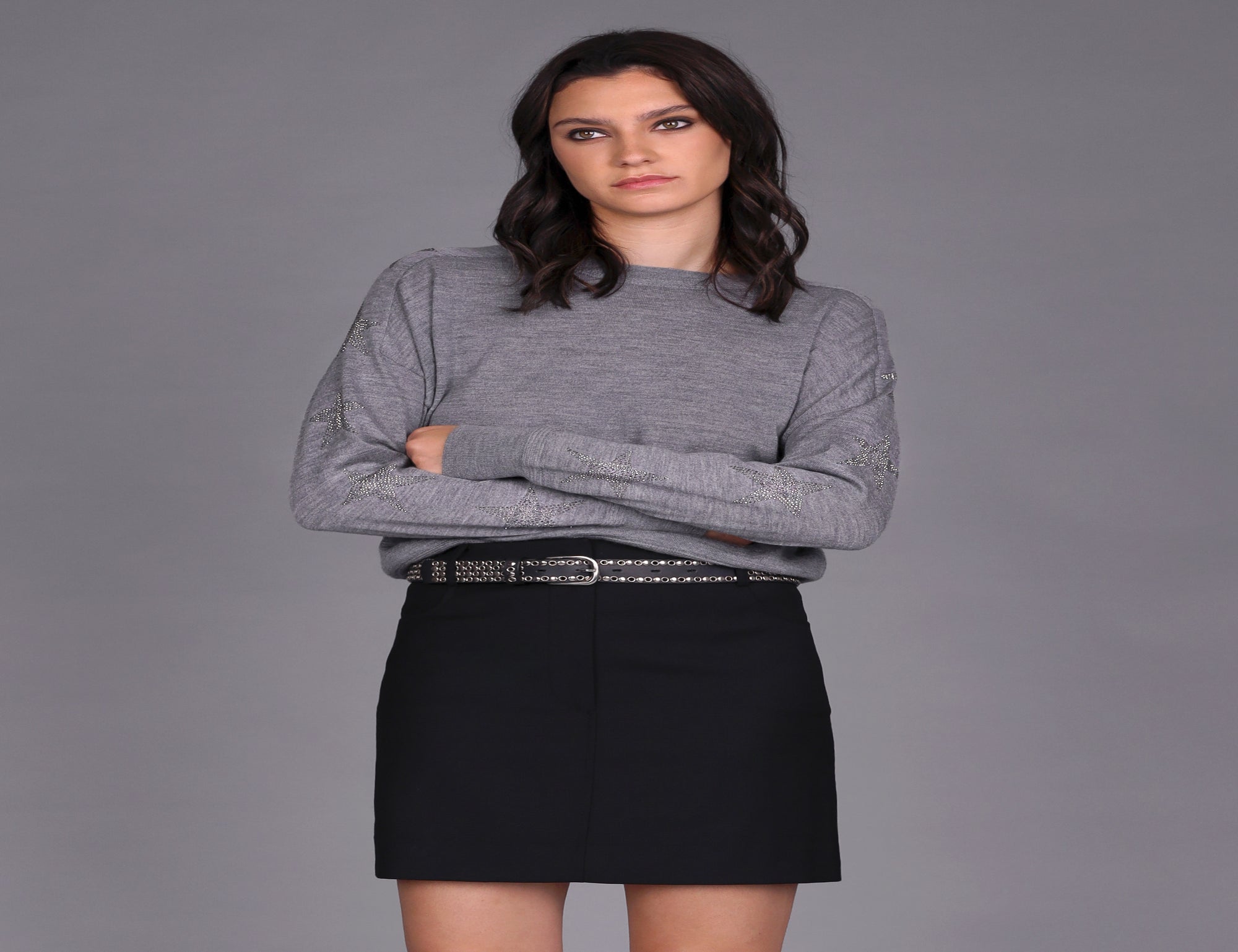 Embellished Starline Merino Sweater