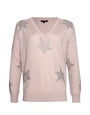 Embellished V-Neck Merino Sweater