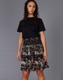 Fiasco Print Shirred Skirt