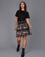 Fiasco Print Shirred Skirt