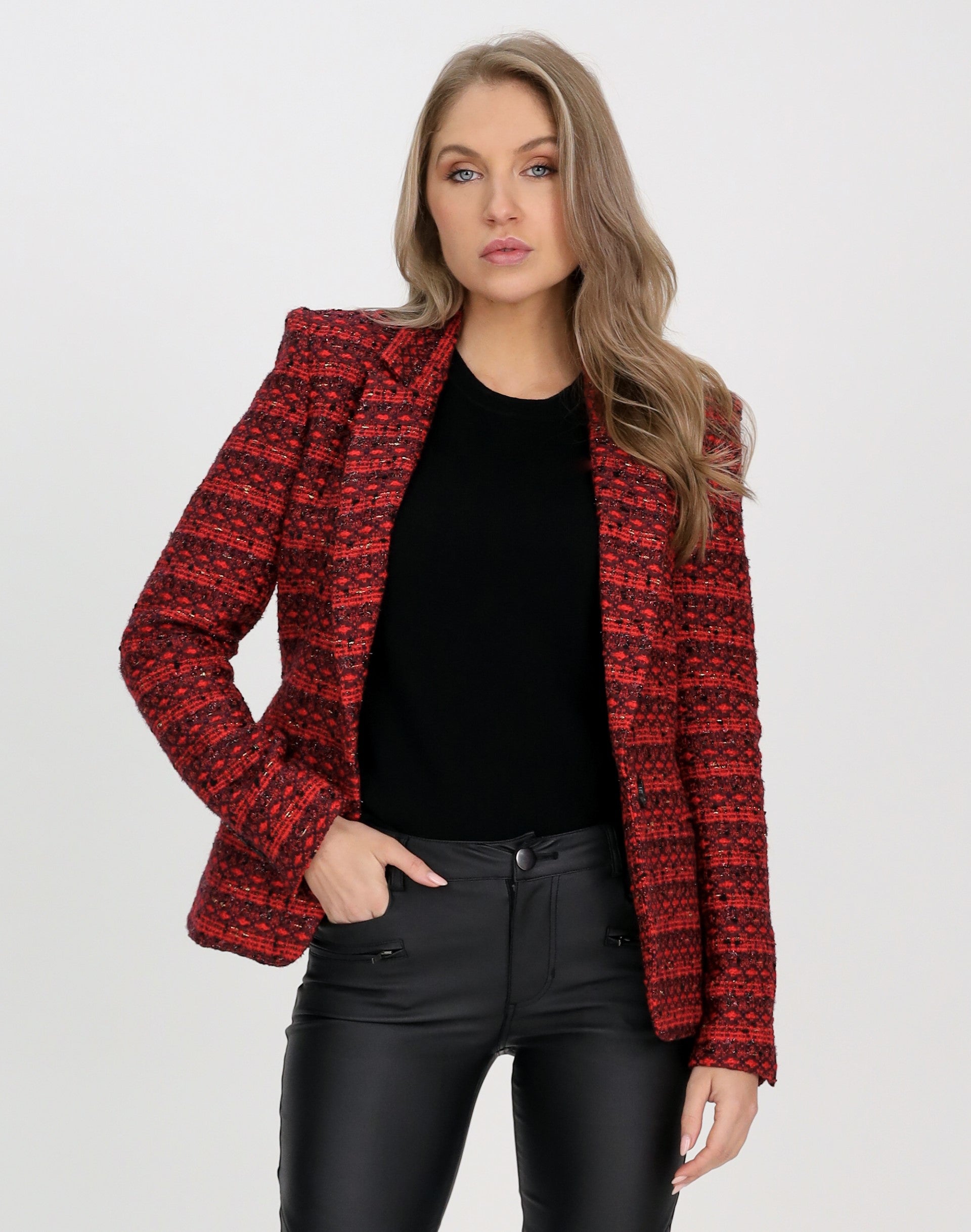 Womens clearance boucle blazer