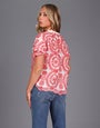 Flame Embroidered Top