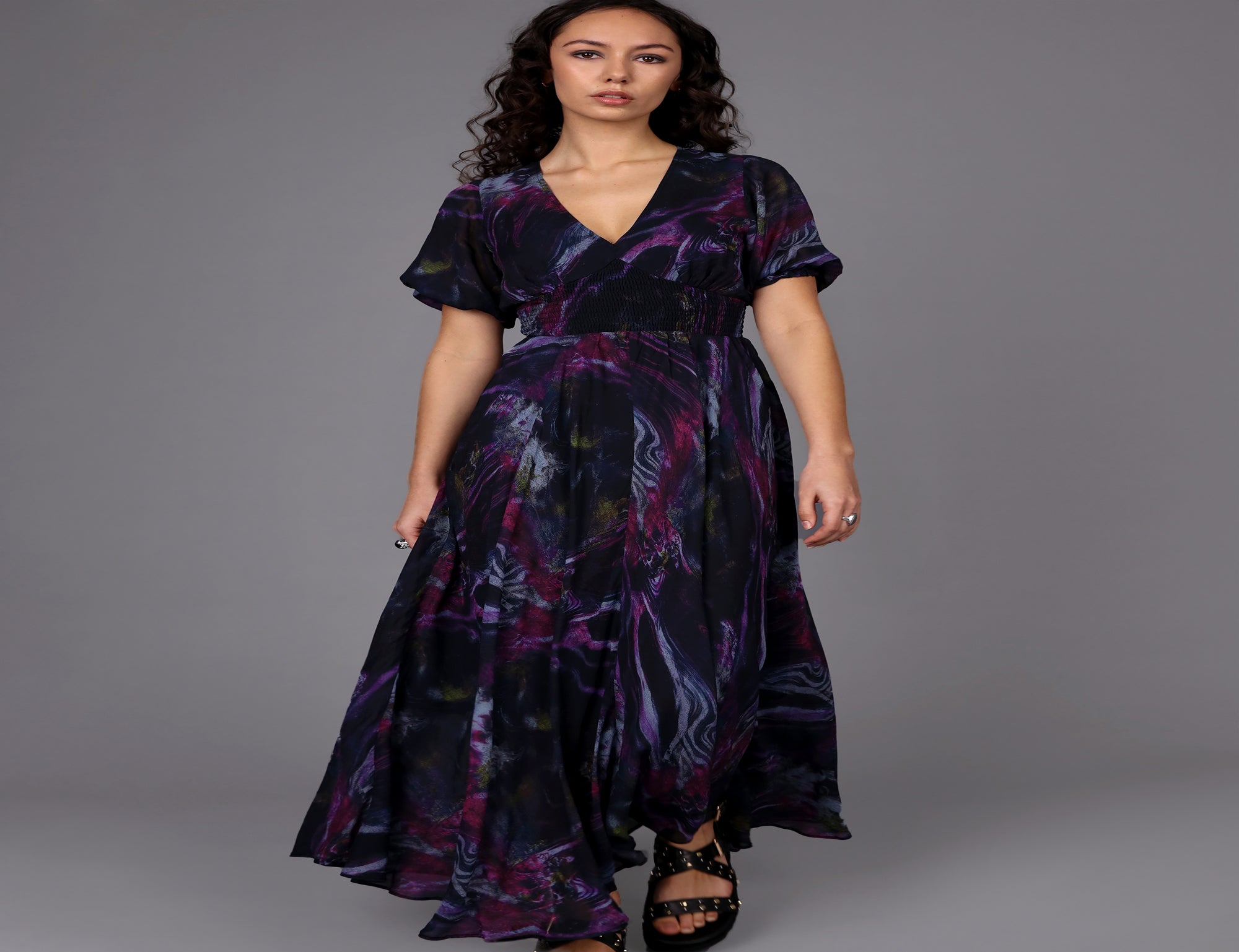 Galaxy Print Dress