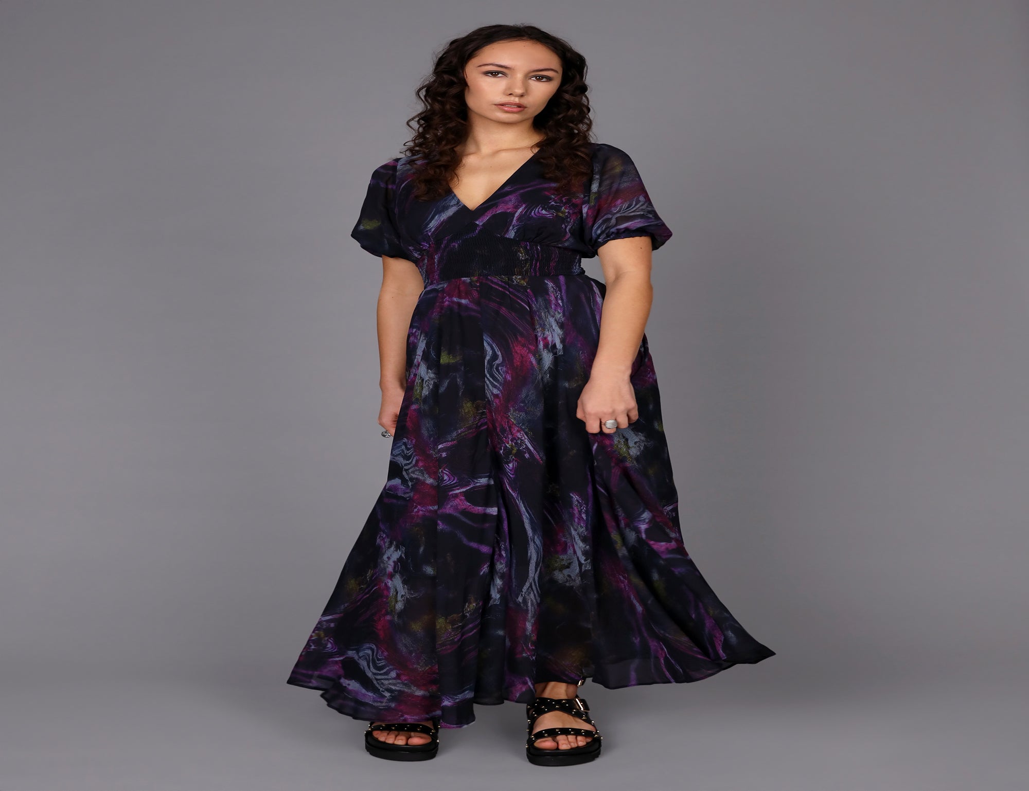 Galaxy Print Dress