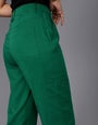 Green Cargo Wide Leg Pants