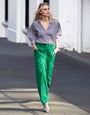 Green Cargo Wide Leg Pants