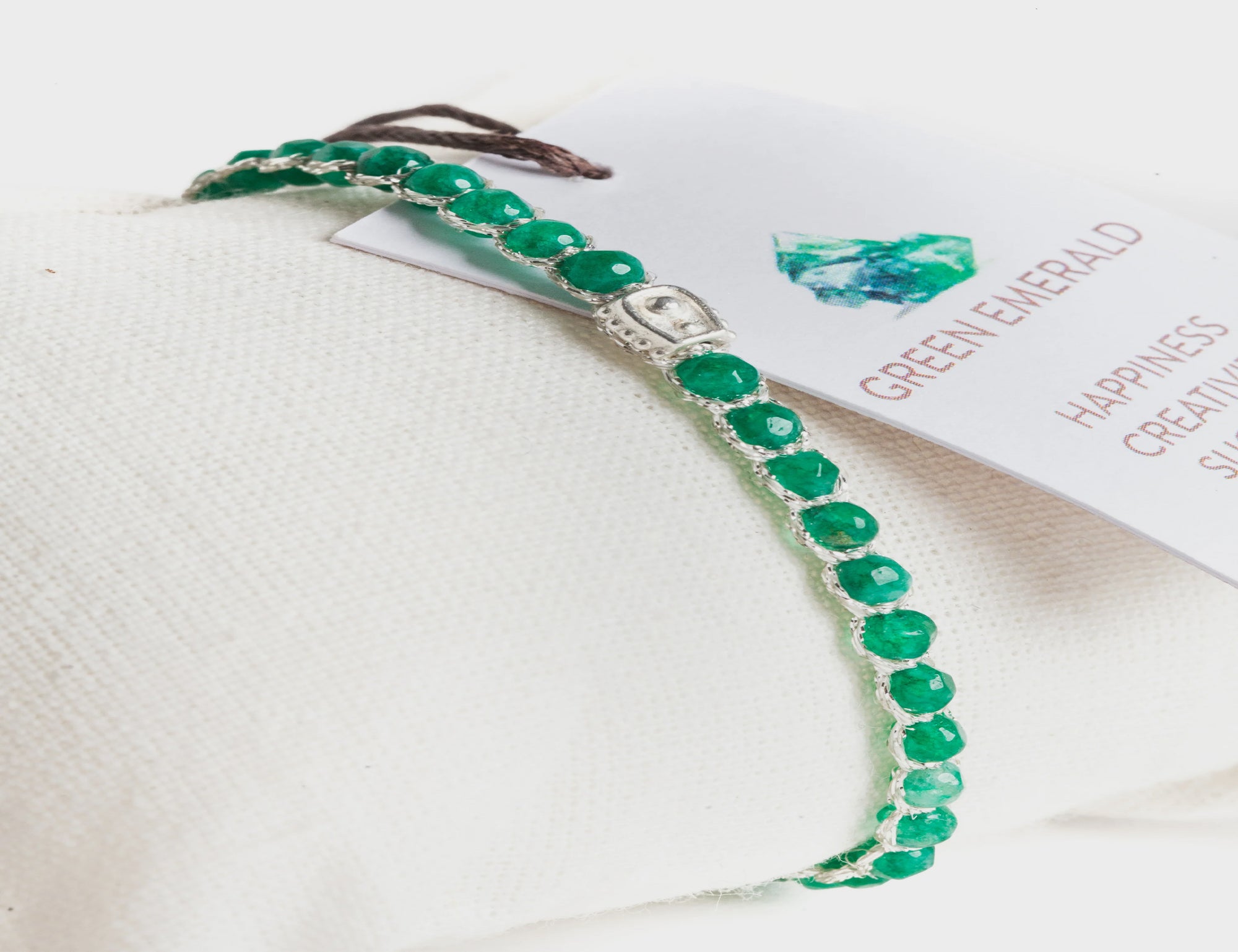 Green Emerald Agate Bracelet