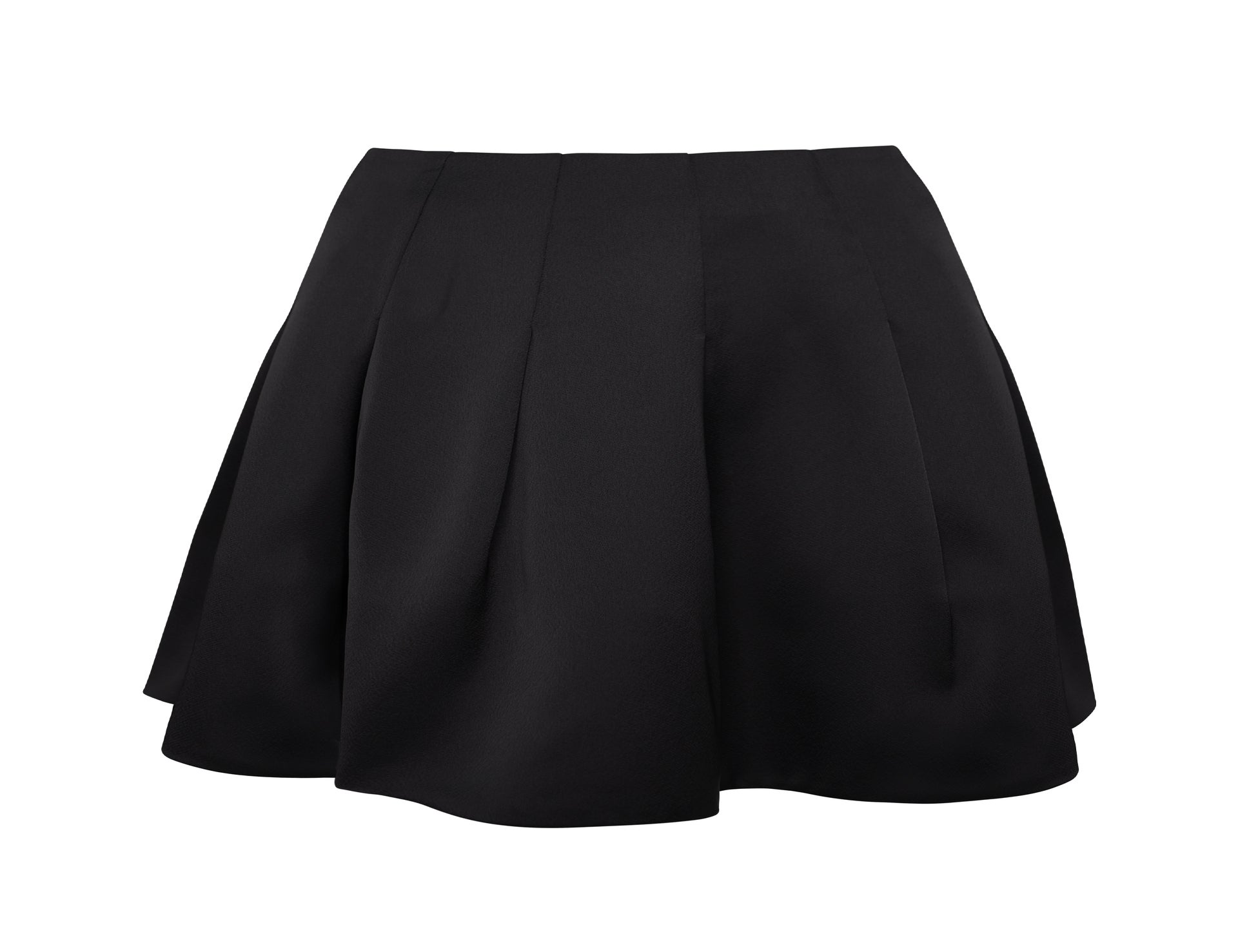 High Waisted Satin Bubble Skirt