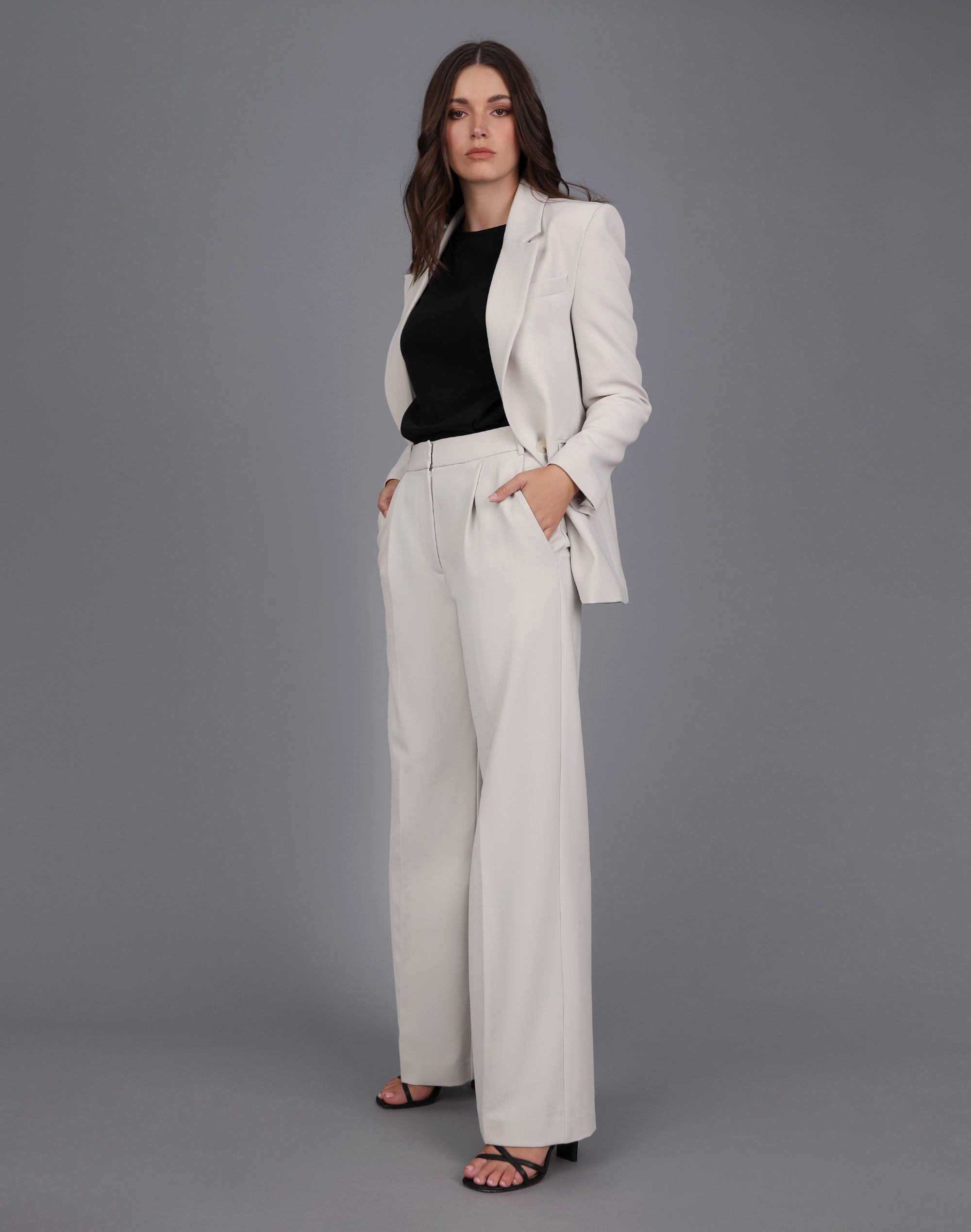 Ivory wide leg pants best sale