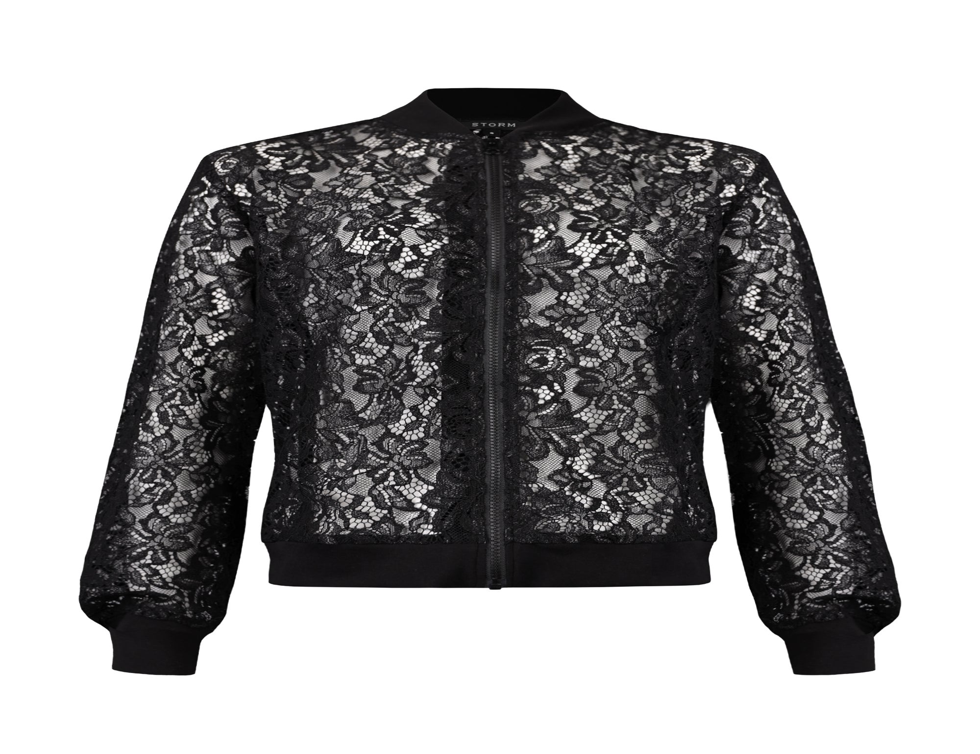 Lace Bomber Jacket