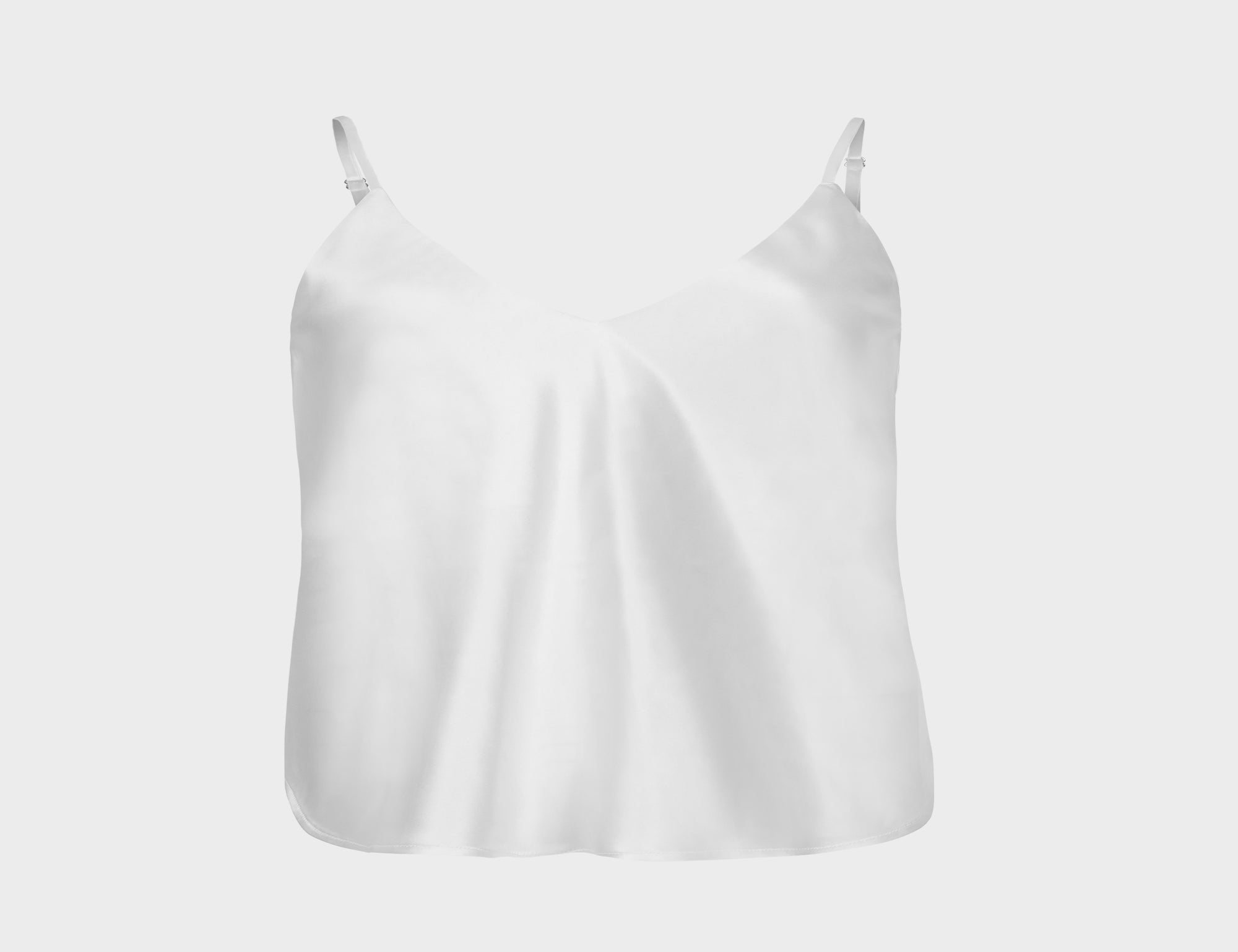 Liquid Satin Cami - White - Tops - Sleeveless - Women's Clothing - Storm