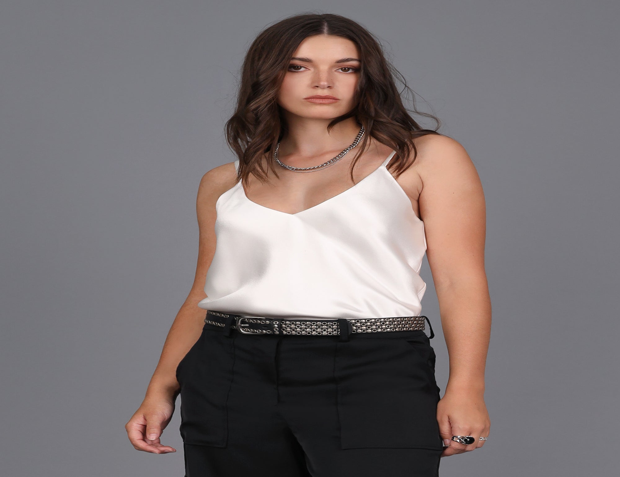 Shop White Satin Camisole Top with great discounts and prices online - Feb  2024