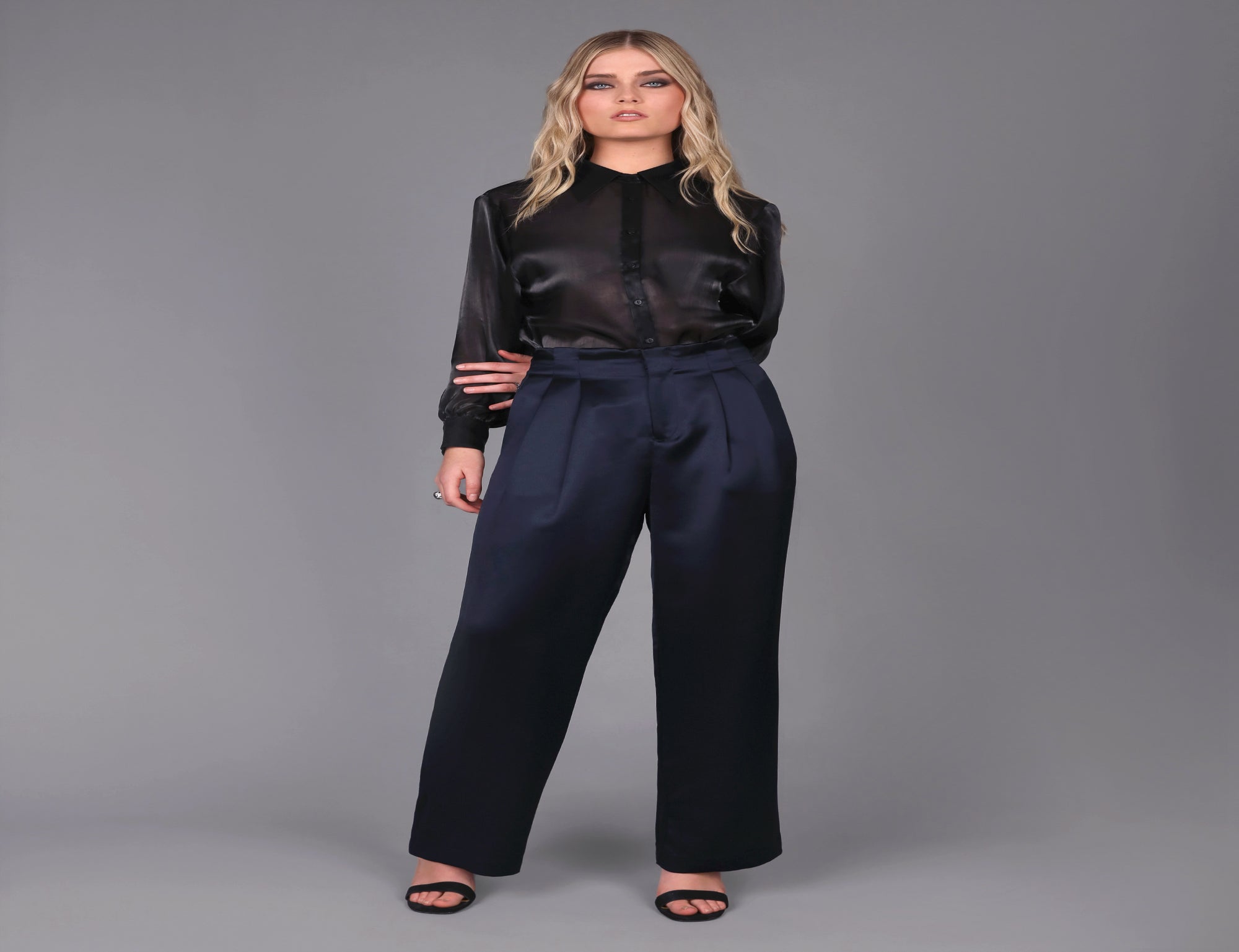 Liquid Satin Wide Leg Pant