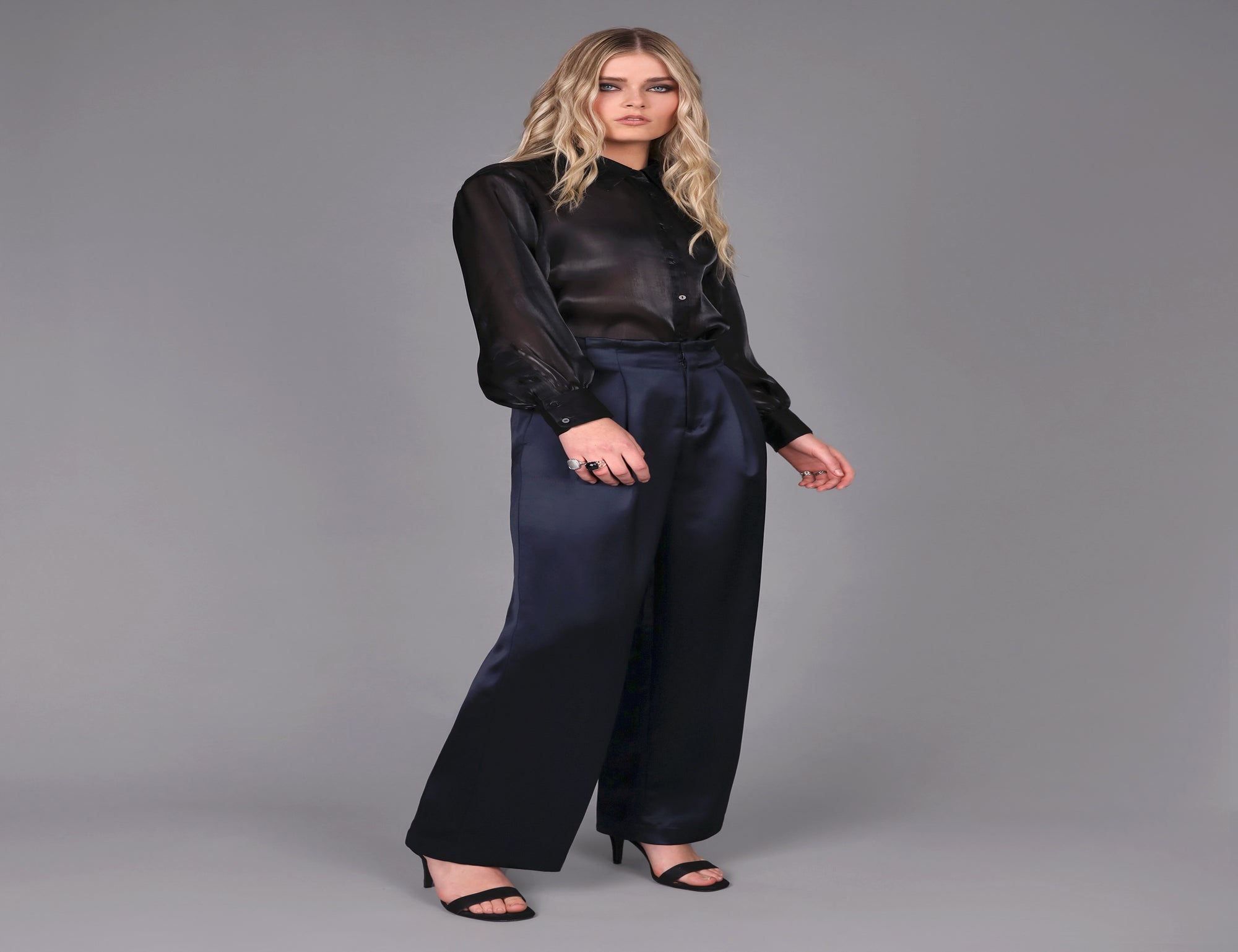 Liquid Satin Wide Leg Pant