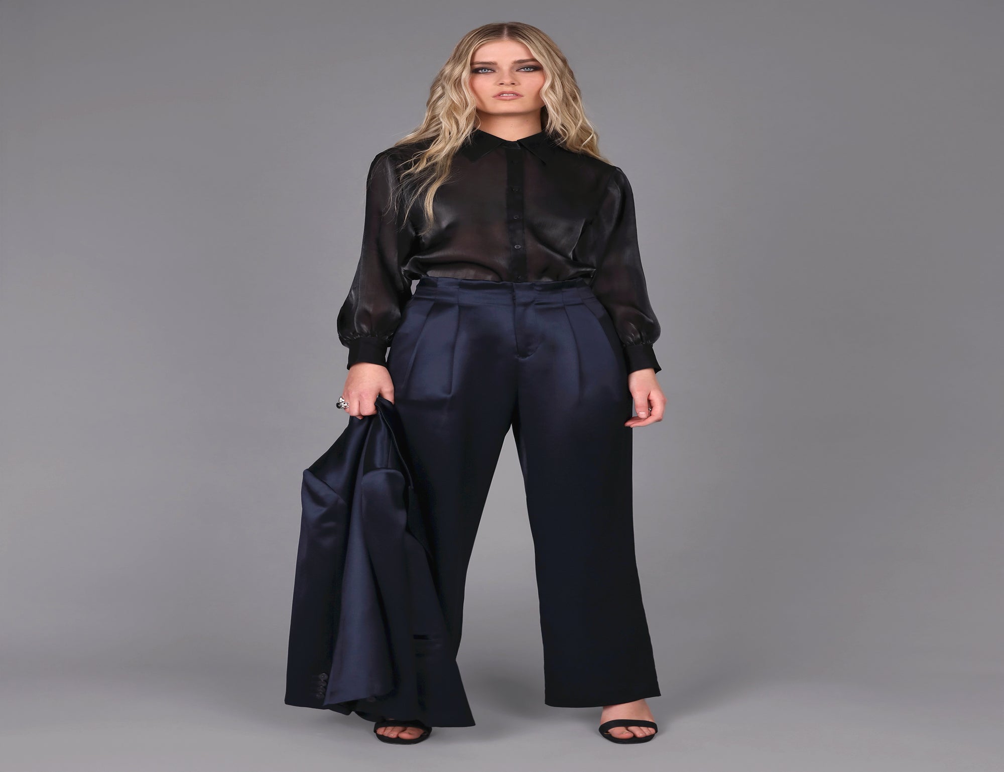 Liquid Satin Wide Leg Pant