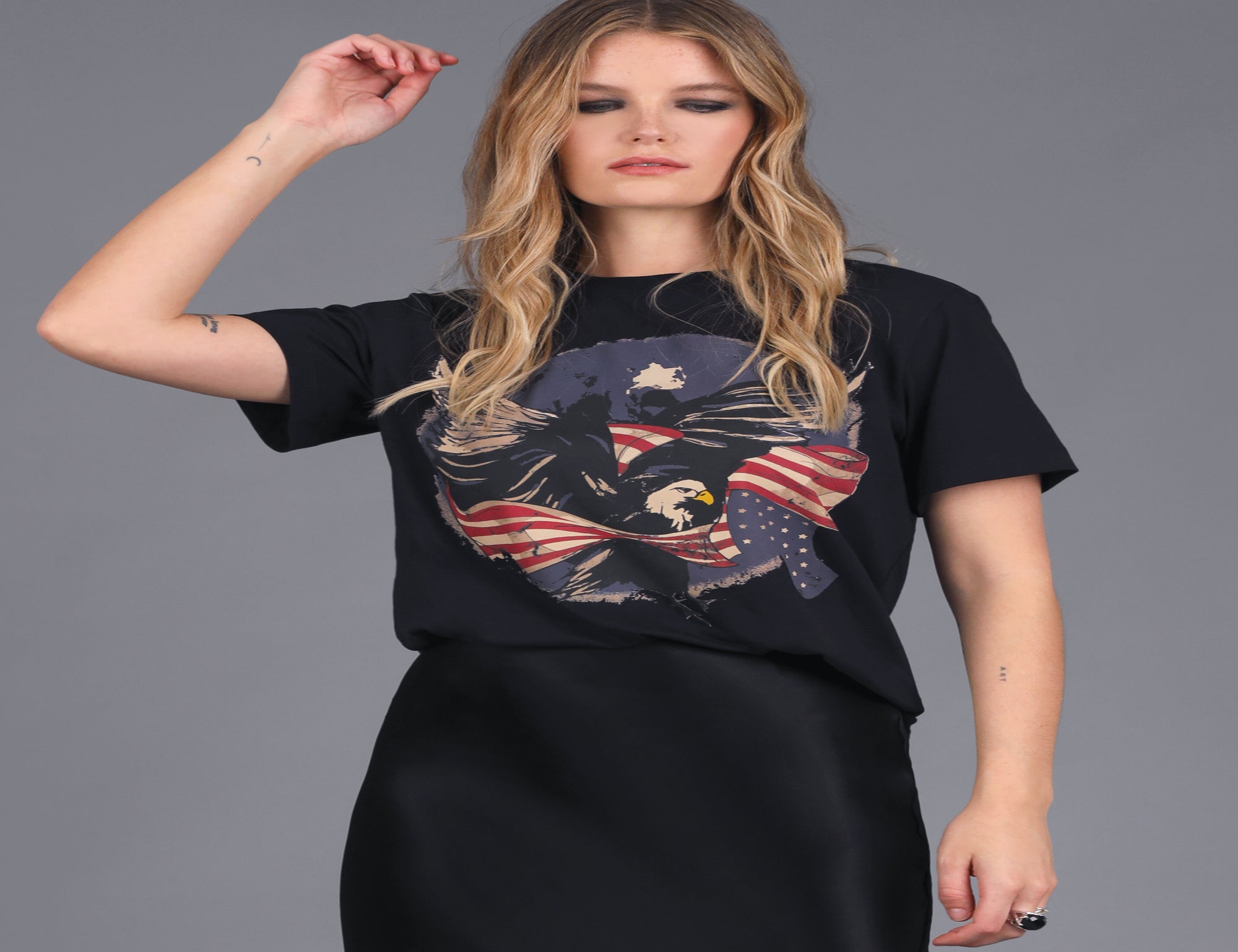 Long Live Eagle Print Tee