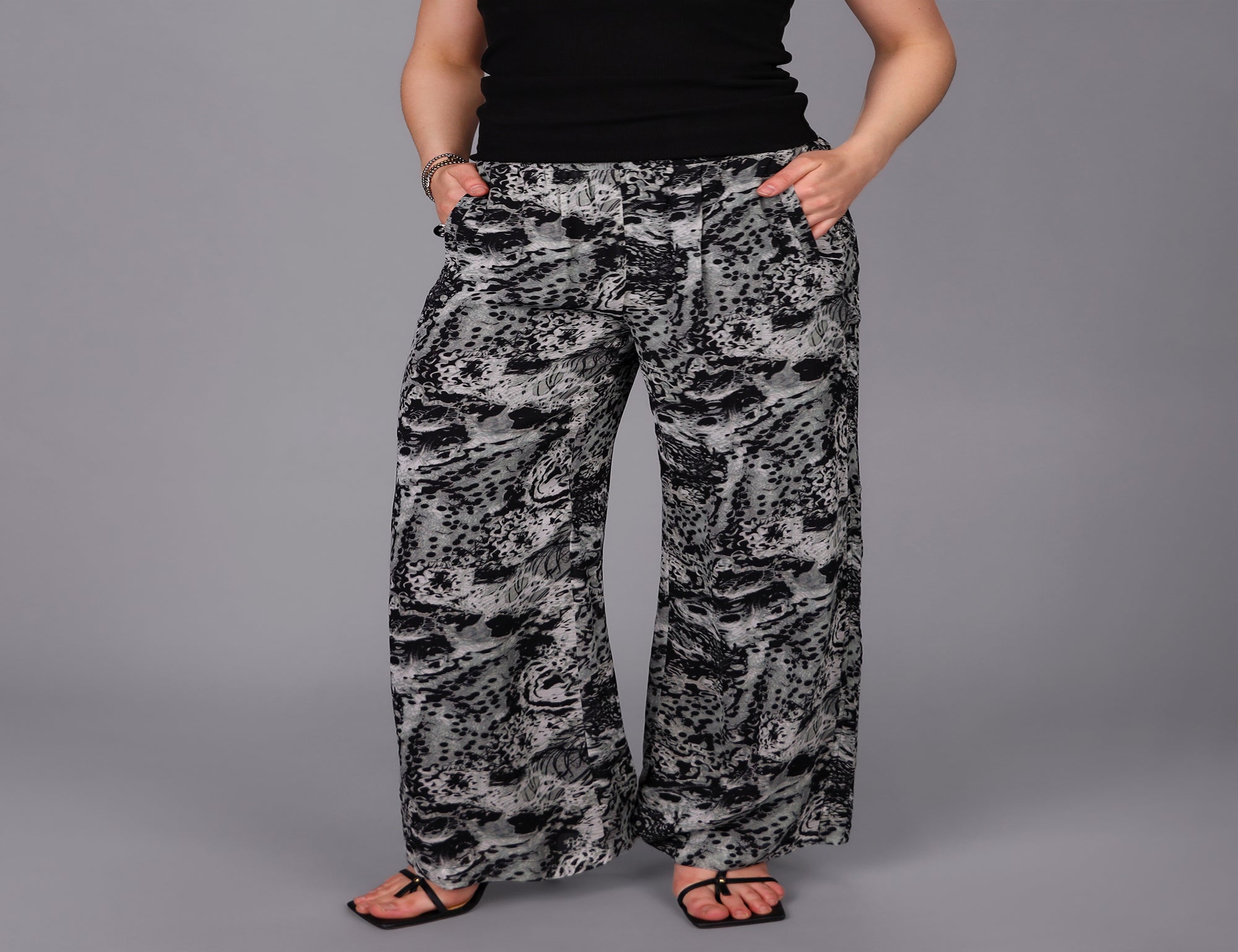 Mayhem Print Wide Leg Pant