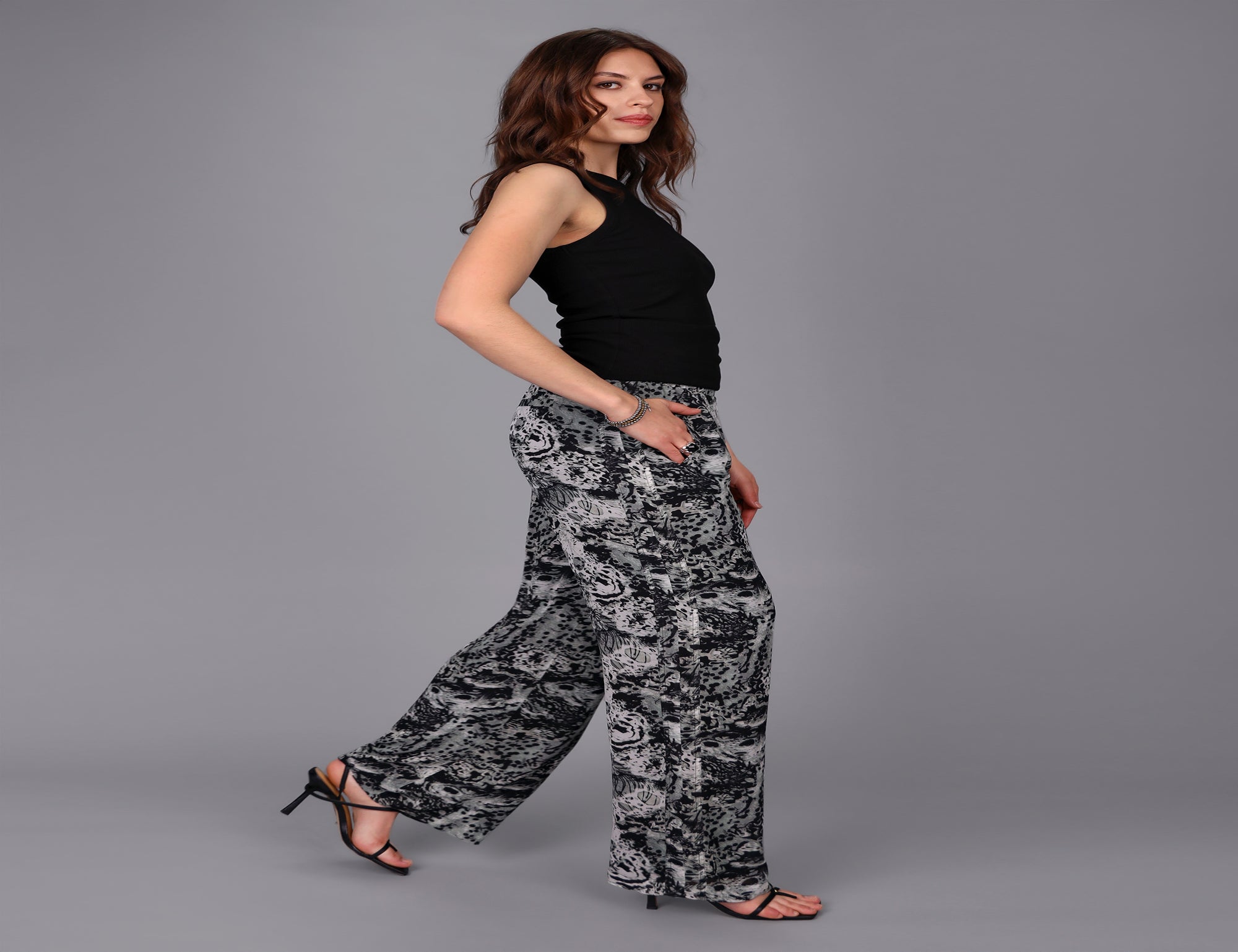 Mayhem Print Wide Leg Pant