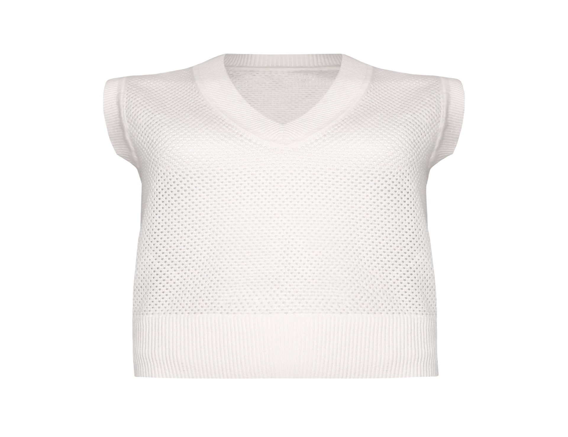 Mesh Silk Cotton Vest