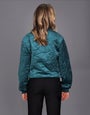 Quilted Velvet Bomber Jacket