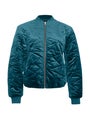 Quilted Velvet Bomber Jacket