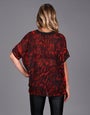 Red Haze Print Top