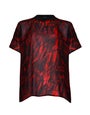 Red Haze Print Top