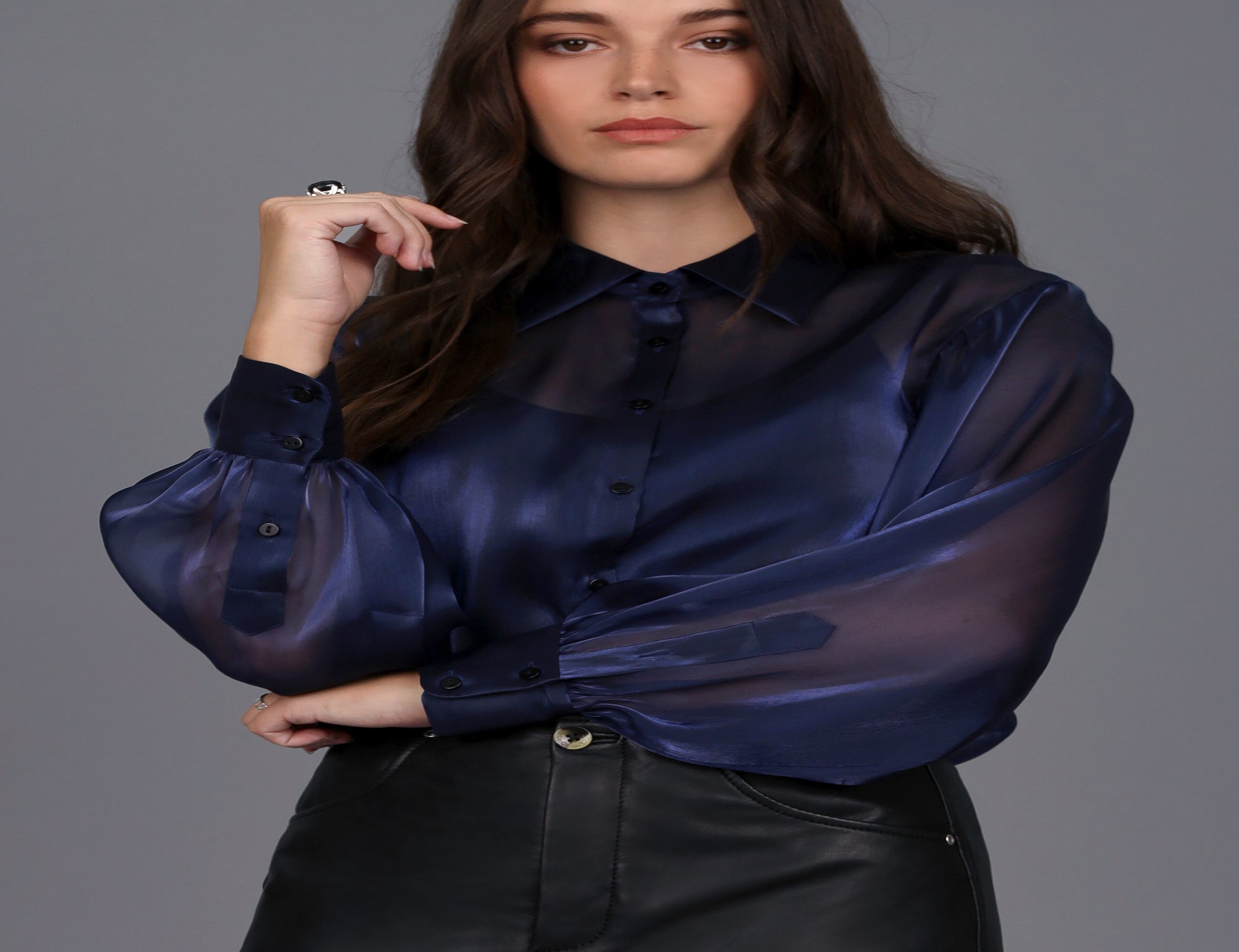 Sheer Organza Shirt