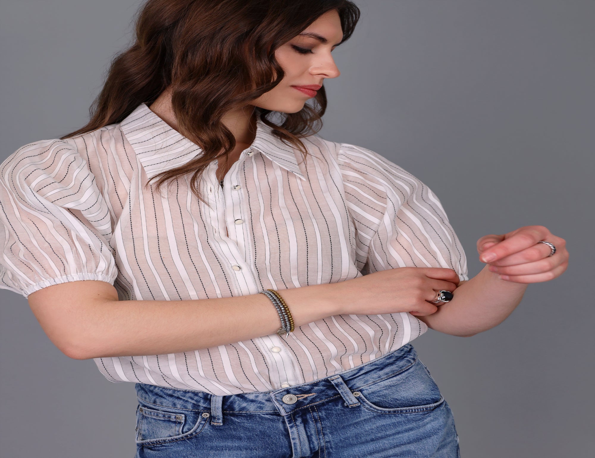 Sheer Stripe Shirt