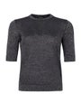 Short Sleeve Lurex Sweater