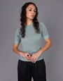 Short Sleeve Lurex Sweater