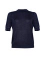 Short Sleeve Lurex Sweater