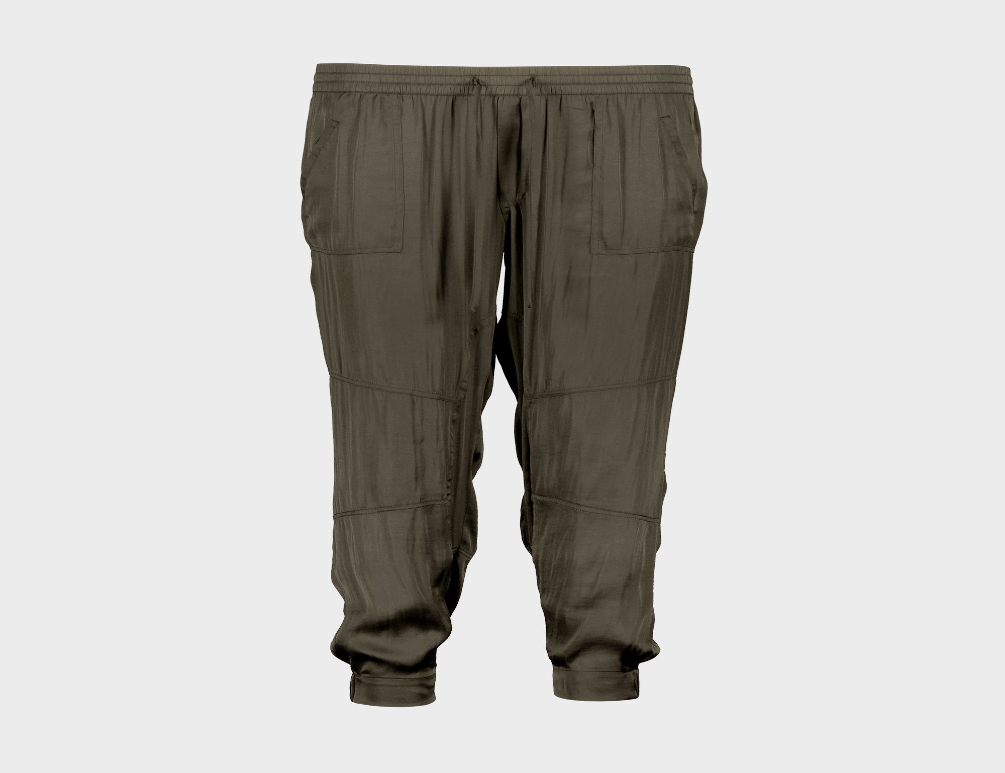 Slouch Satin Pant - Green - Pants - Full Length - Women's Clothing - Storm