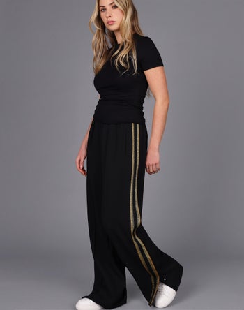 Black/Gold stripe - Storm Women's Clothing