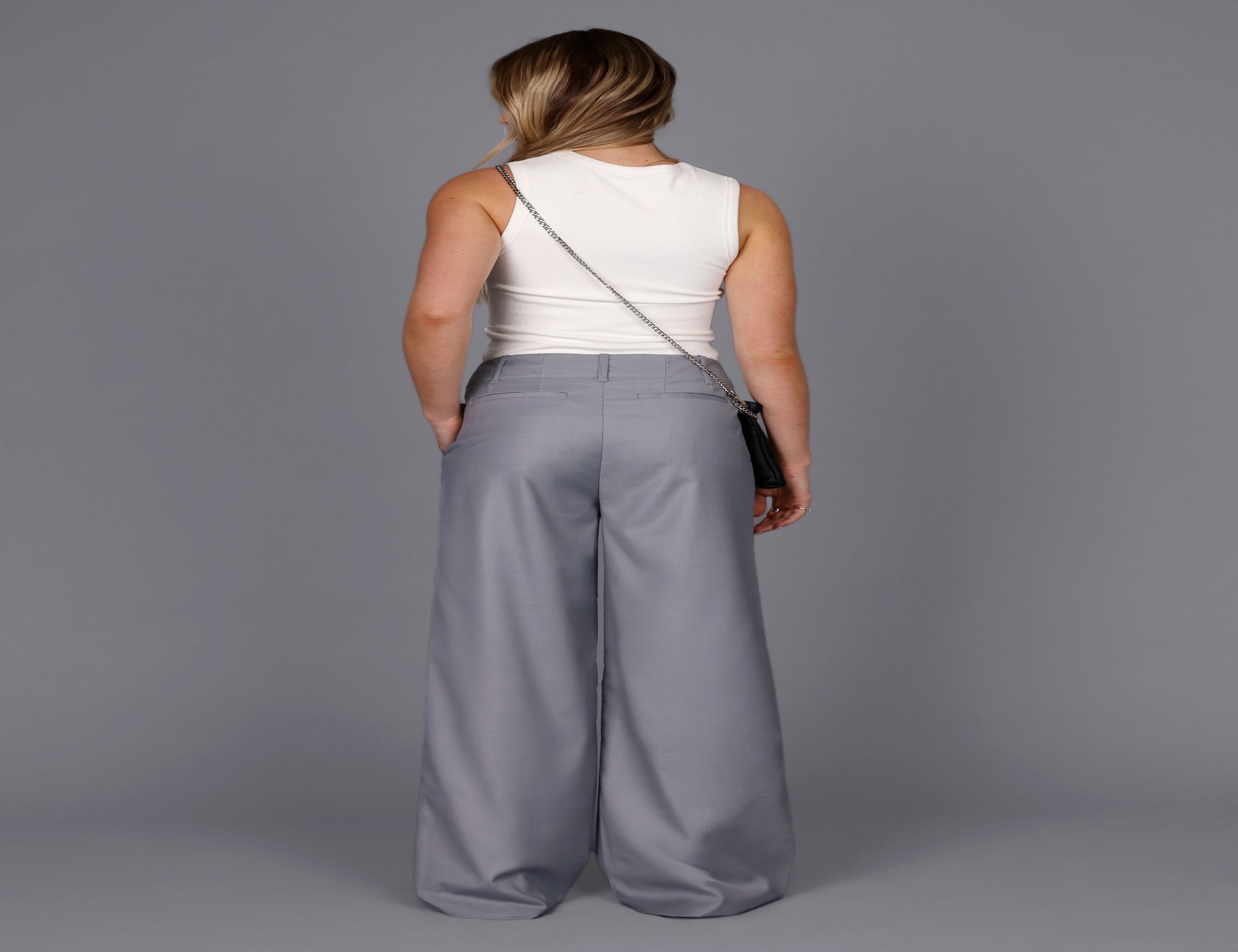 Steel Wide Leg Pant