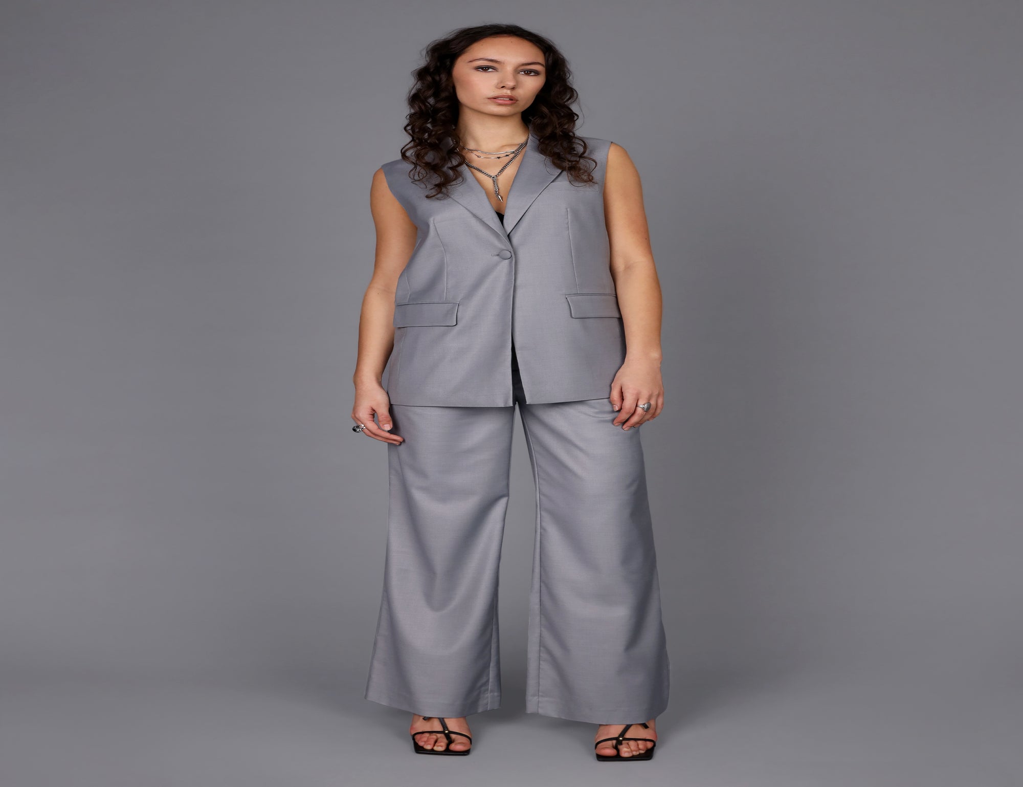 Steel Wide Leg Pant