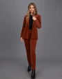 Stretch Velvet Tuxedo Pant