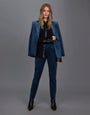 Stretch Velvet Tuxedo Pant